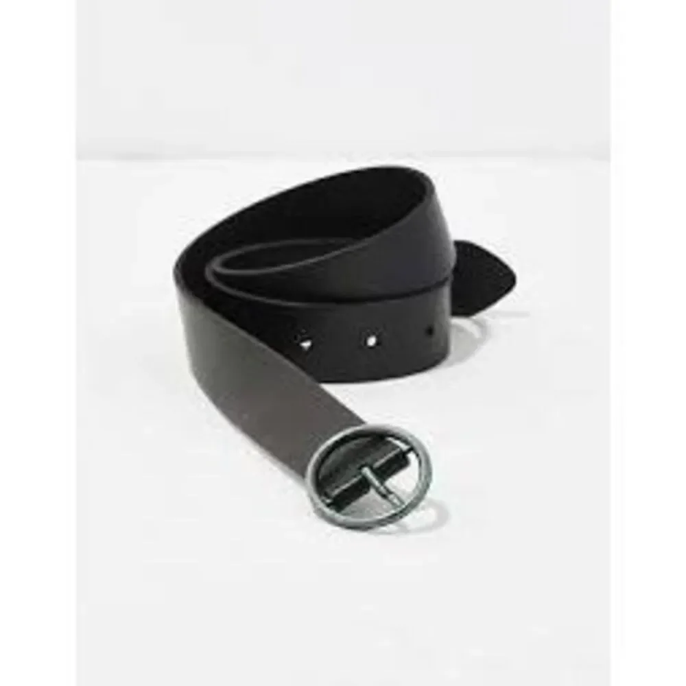 AE Oval Ring Leather Belt Dark Brown Medium